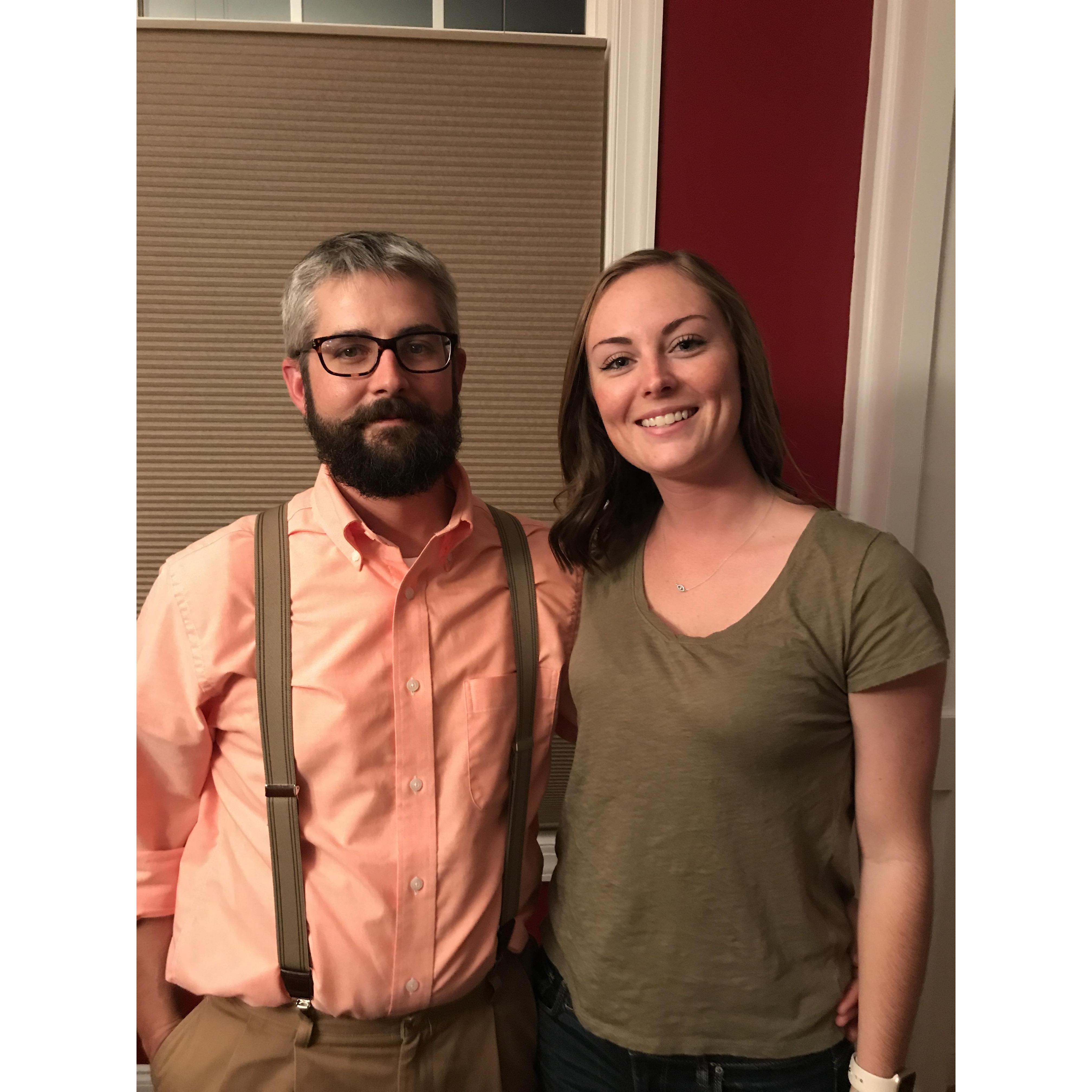 At Alexa's parent's house for supper on October 7, 2017.