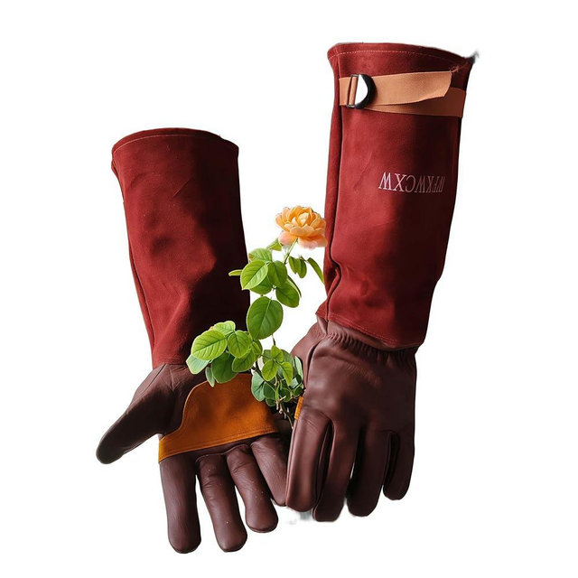wfkwcxw RoseThorn Proof Long Leather Gardening Gloves for Women/Men,Cactus Puncture Proof Gloves,Farmers Defense Gloves