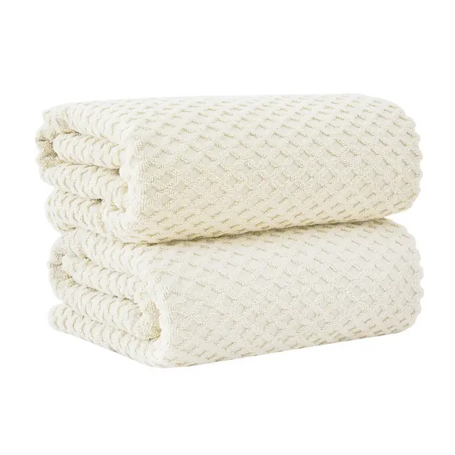 Cotton Quick-Dry Waffle Textured Towels - Great Bay Home