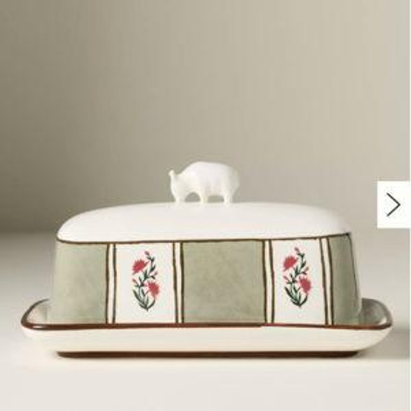 Millie Stoneware Cow Butter Dish