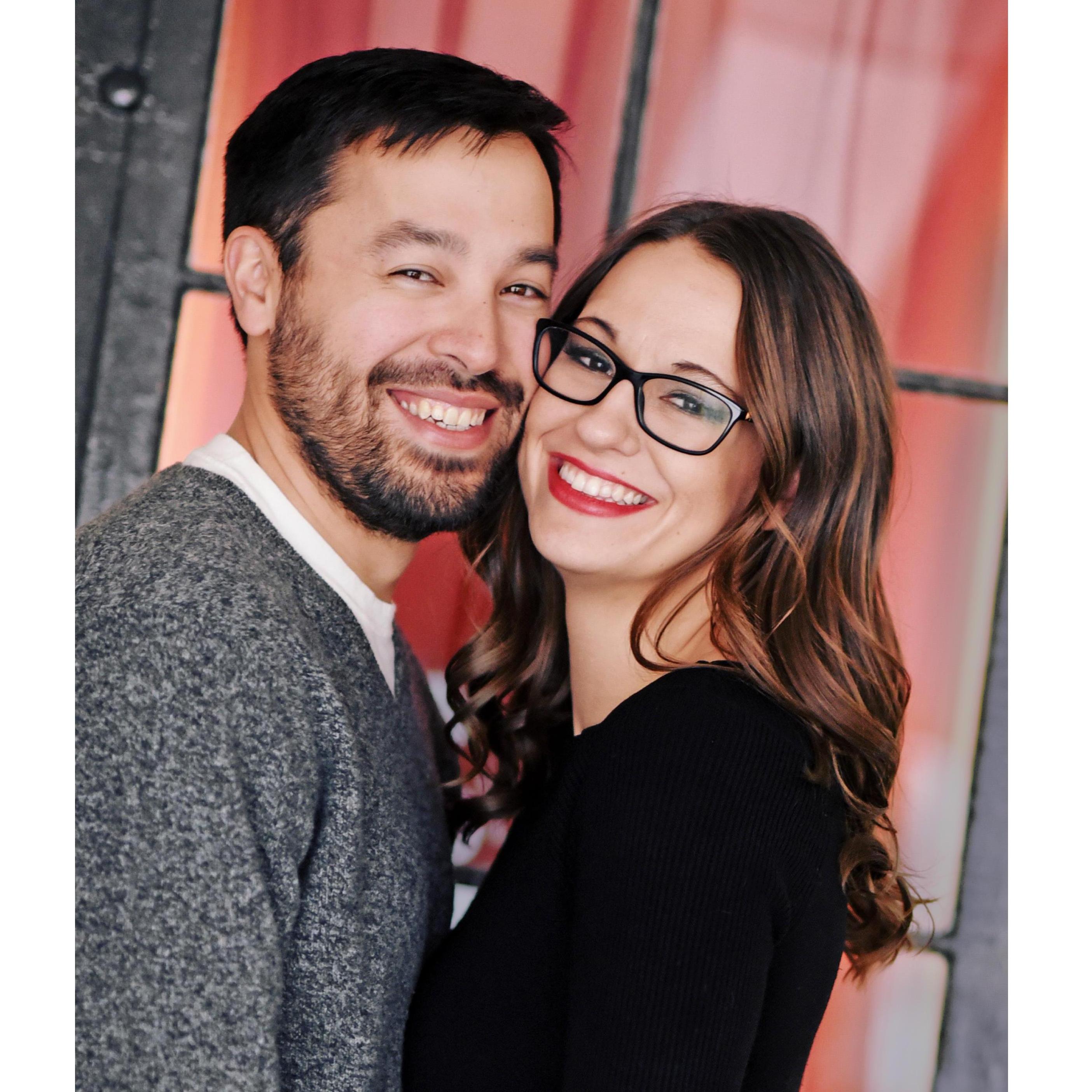 Another cheesy engagement photo!