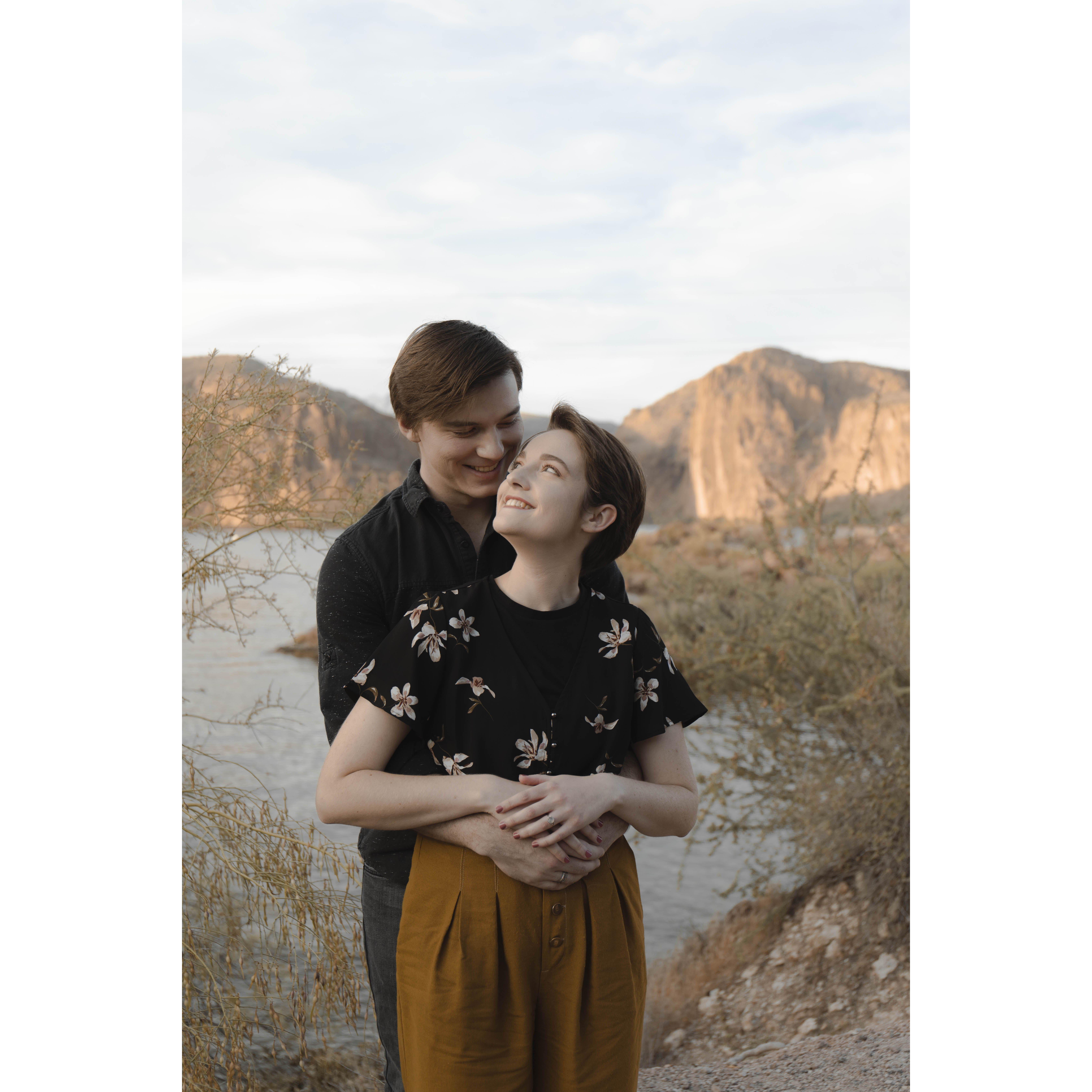 Engagement Photos at Canyon Lake with Sara at Cactus Life Photography