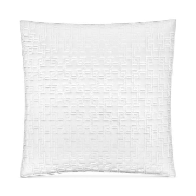 Hotel Collection Embroidered Frame Quilted Euro Sham, Created for Macy's