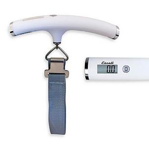 Escali® Velo 110-Pound Weight Limit Portable Luggage Scale in White