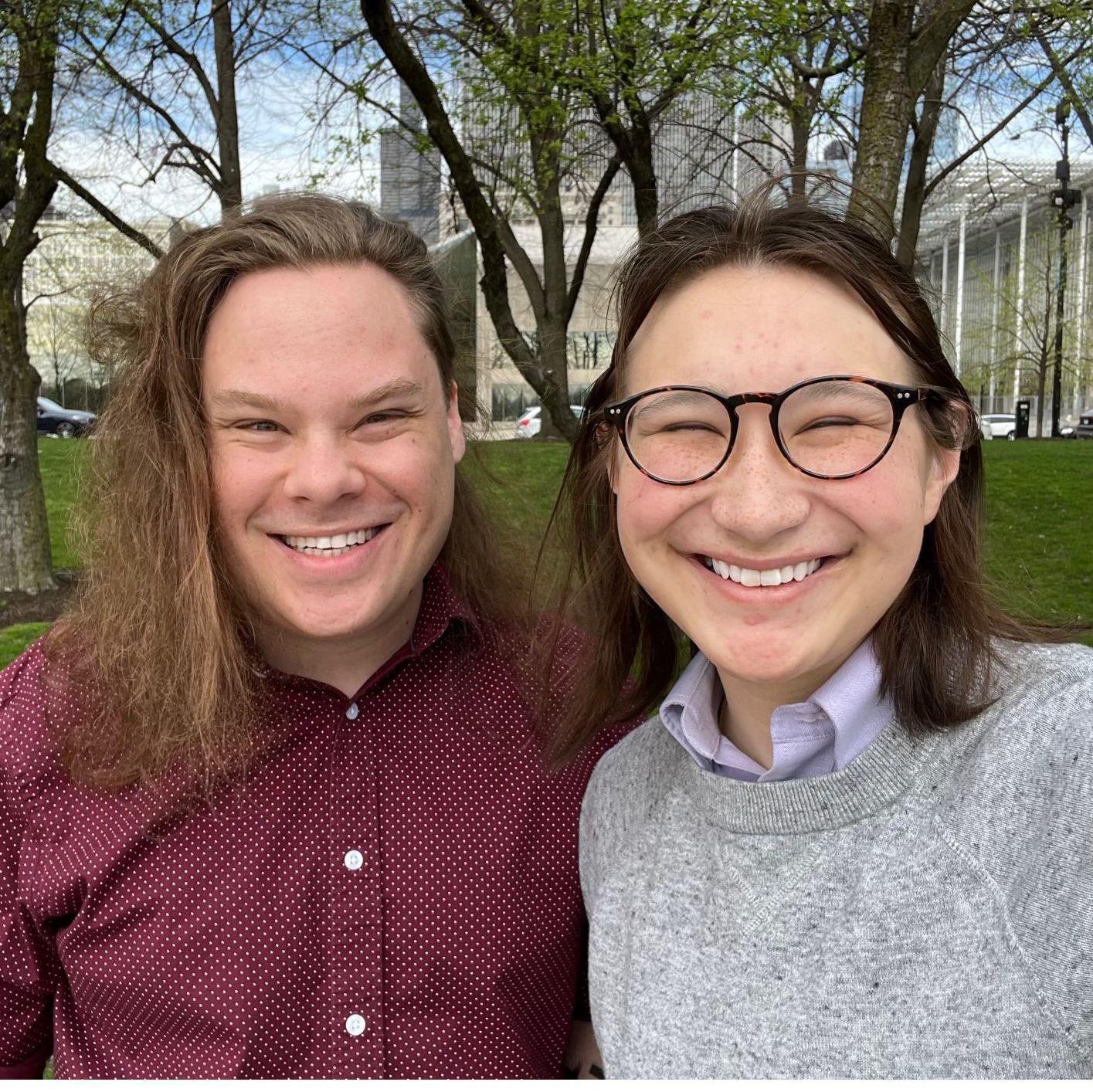 Peter and Eileah in Chicago for MPSA 2023.