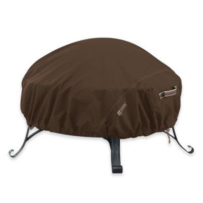 Classic Accessories® Madrona RainProof Large Round Fire Pit Cover in Dark Cocoa