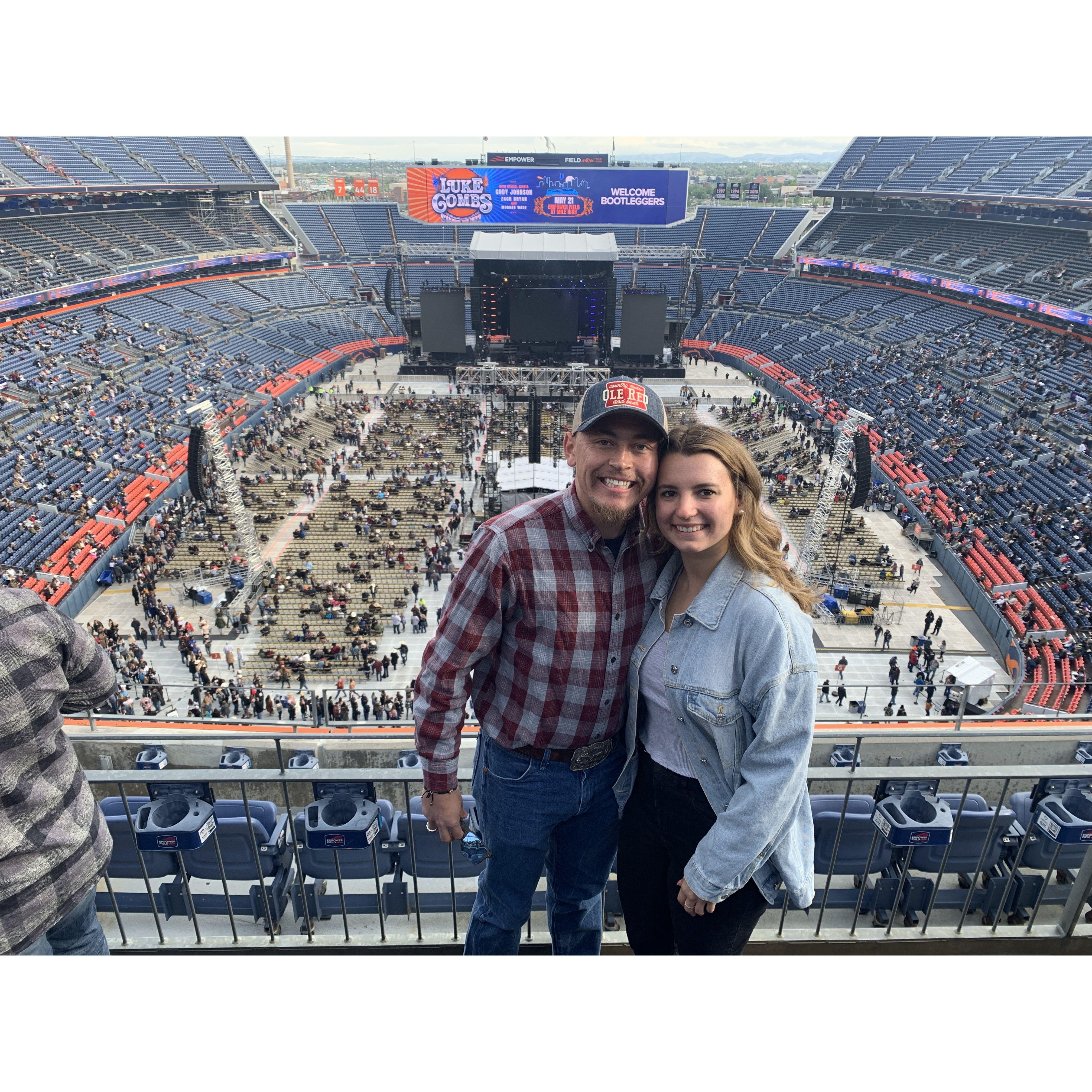 We went to 12 concerts in 2022 - this one being our favorite at Mile High! Luke Combs, Cody Johnson, Zack Bryan, Morgan Wade.