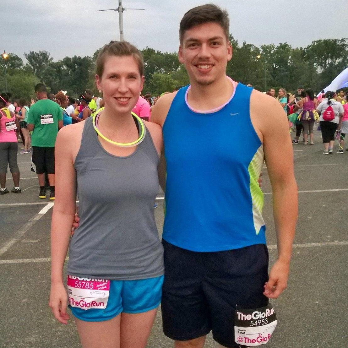 My first 5K! Travis has had a huge positive impact on Kate's fitness!