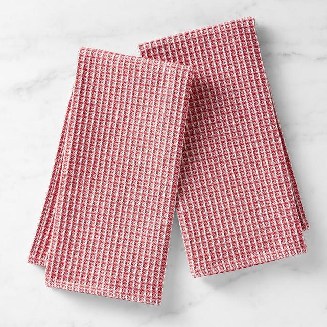 Oversized Waffle Weave Towels, 20" X 30", Claret