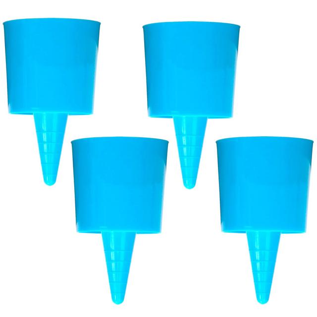 Iconikal Beach Sand Coaster Set, Blue, 4-Pack