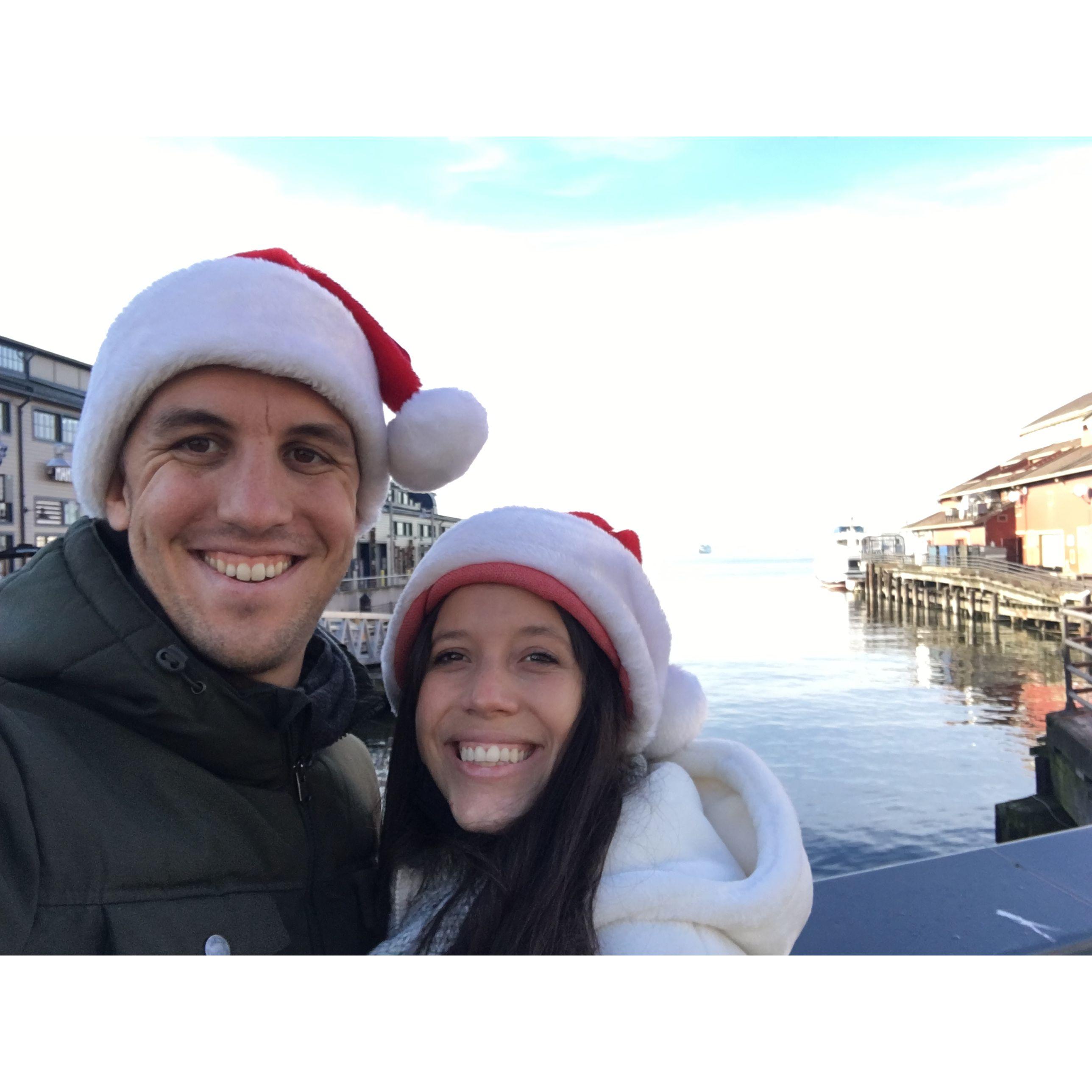 Our first Christmas together.