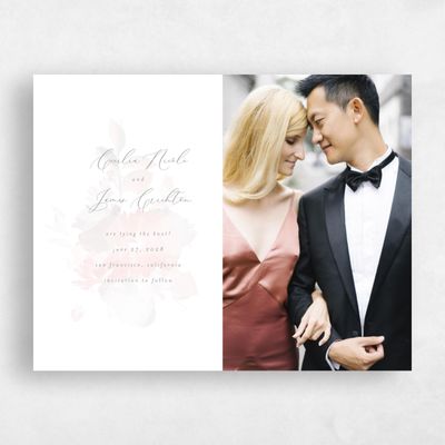 Blush, Pink Wedding Save the Date - Kylan Bloom
