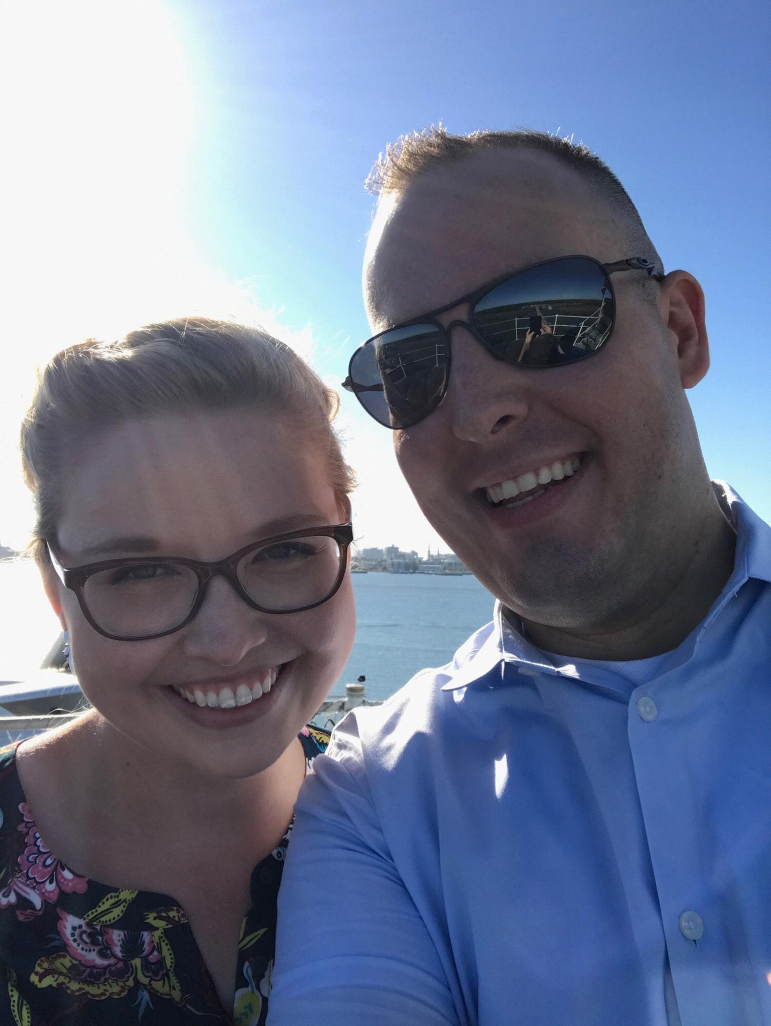 We'd been talking for a while, but we first met in person here on the USS Yorktown 10.20.18