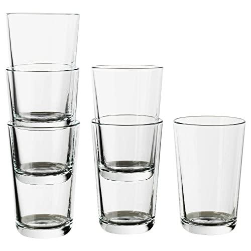 IKEA 365 Clear Glass 6 Pack 5" 10 oz 702.783.58