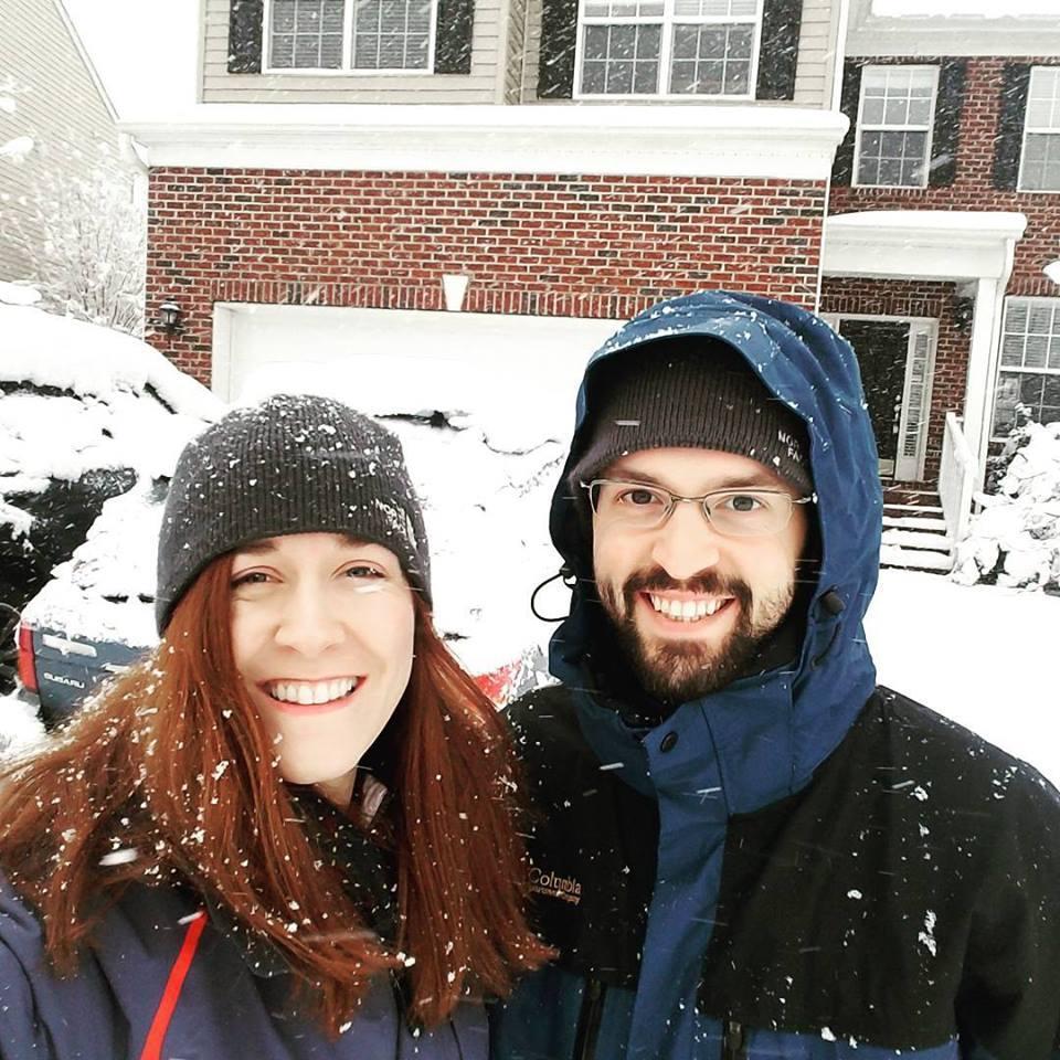 First house together!  It snowed a ton the first few weeks we were there.