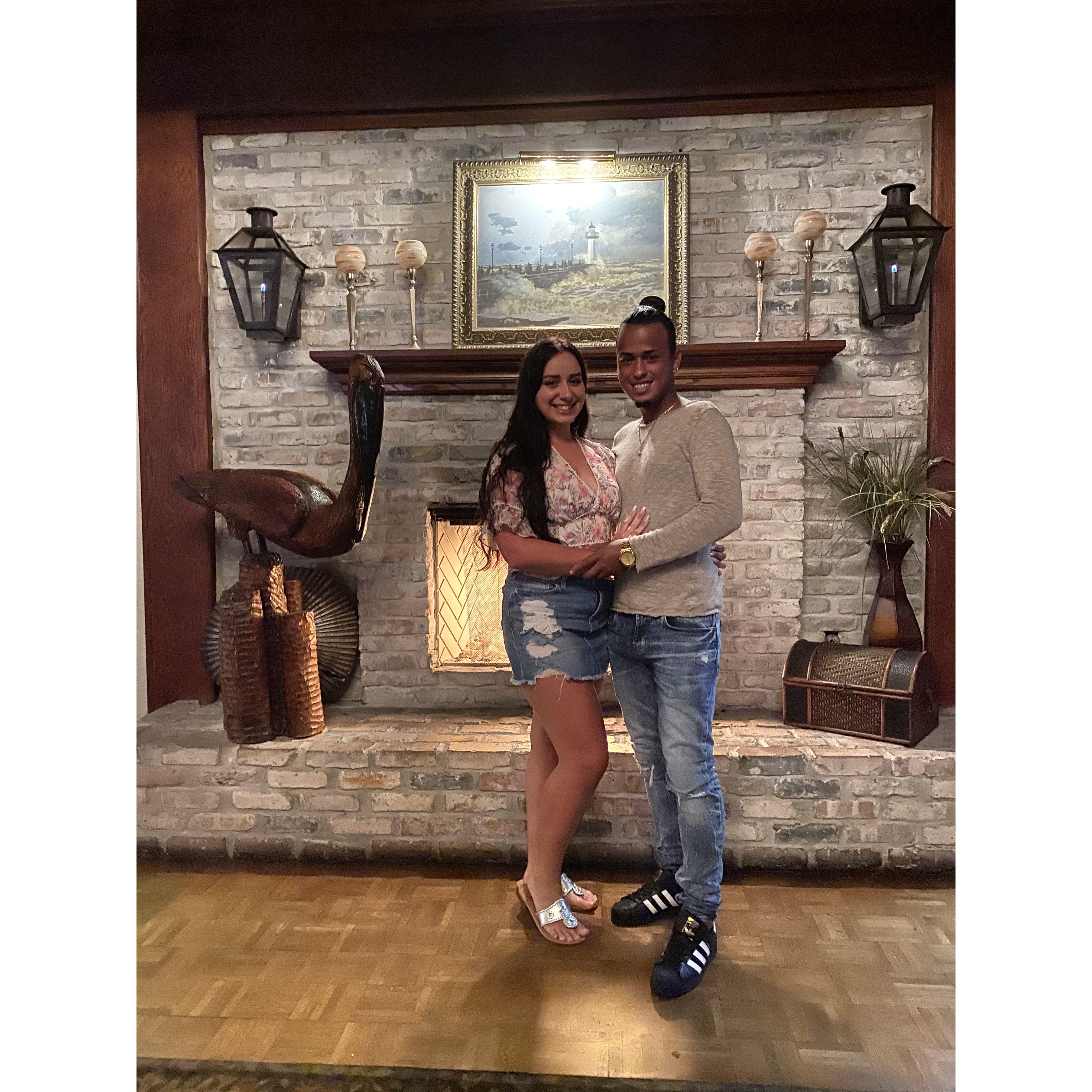 Celebrating Bianca's birthday together for the first time! We took a ride on a jetski then went to Dinner at the Rusty Pelican.