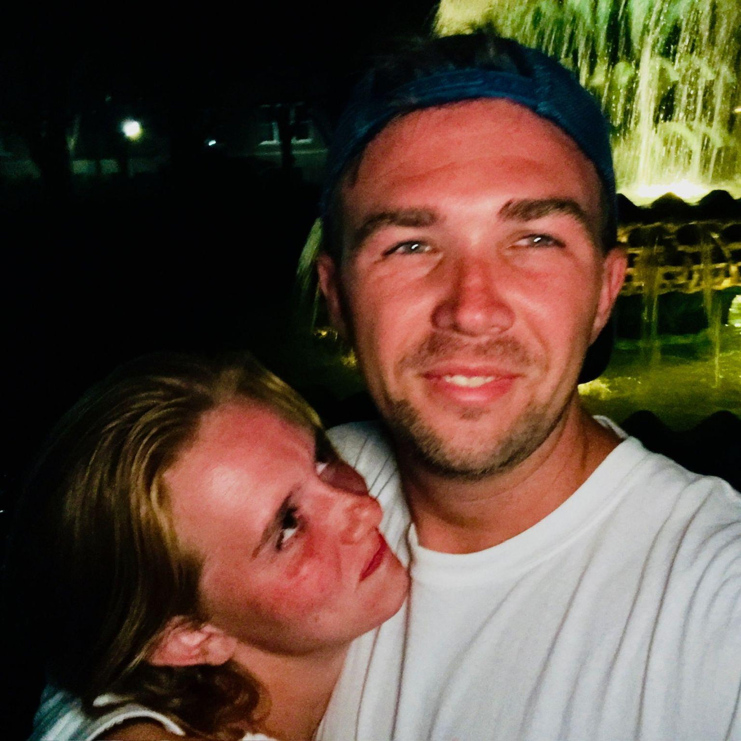 First Kiss at Pineapple Fountain