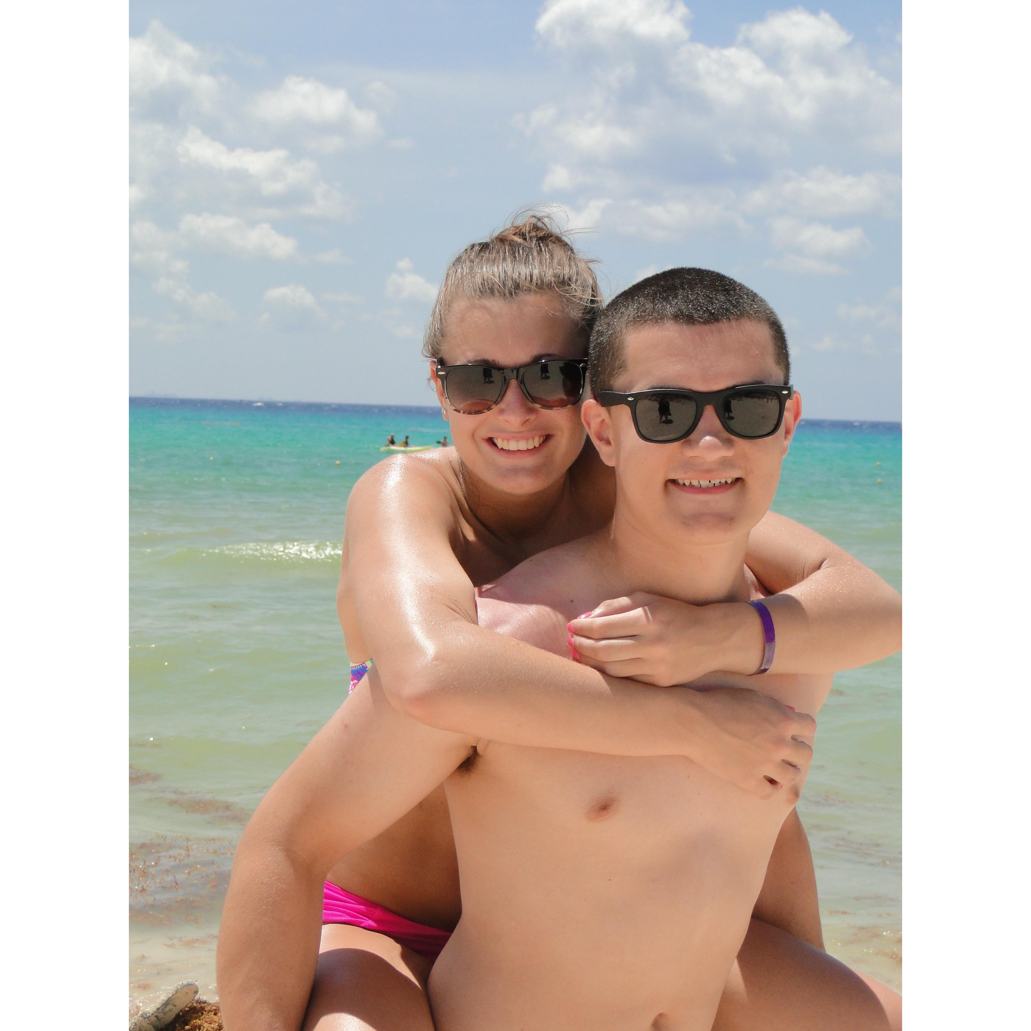Our first "out of country" vacation together