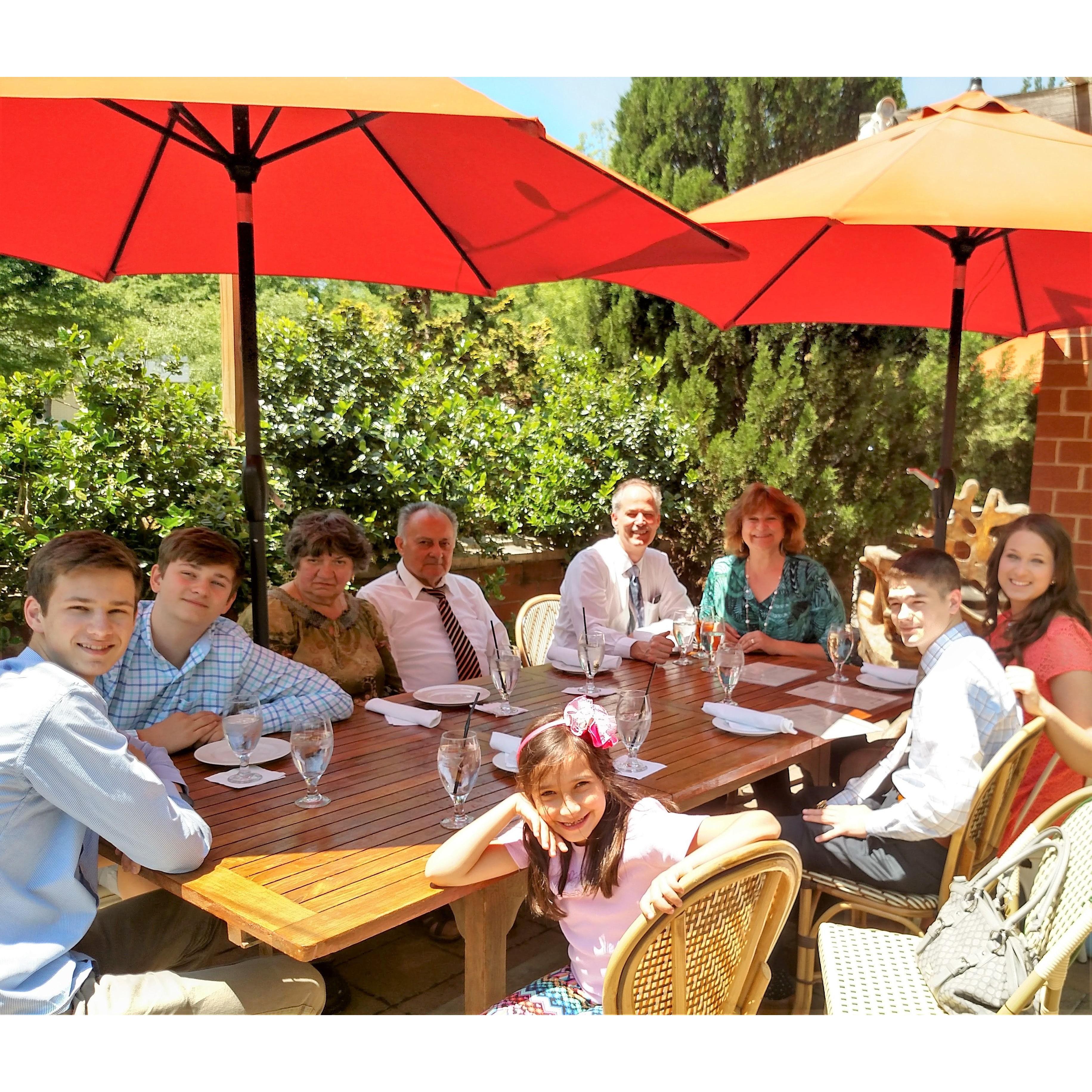 Lunch after Alina's college graduation!