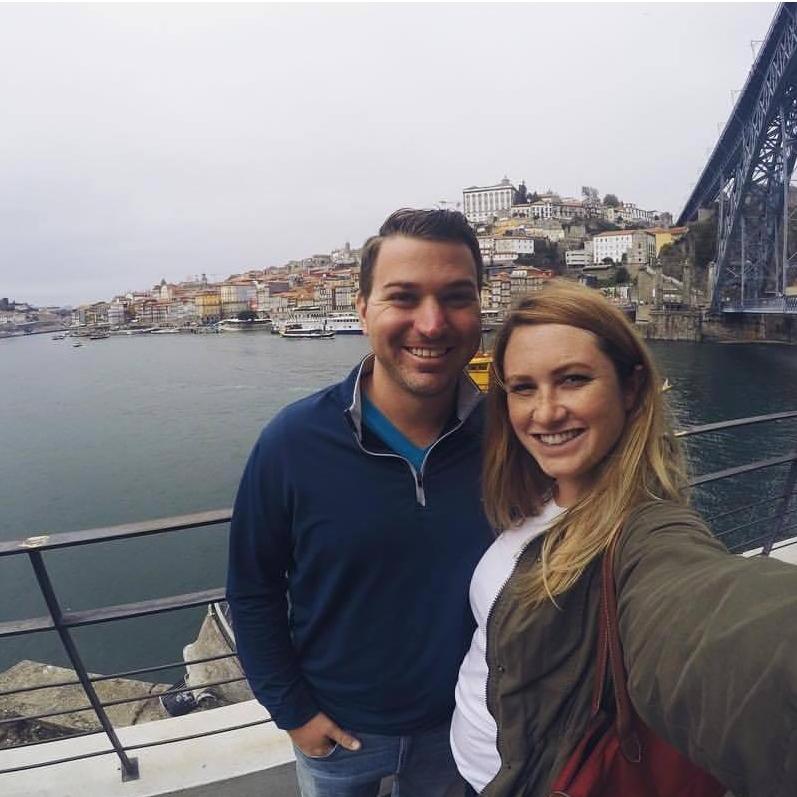 Testing Chris' fear of heigths in Porto.