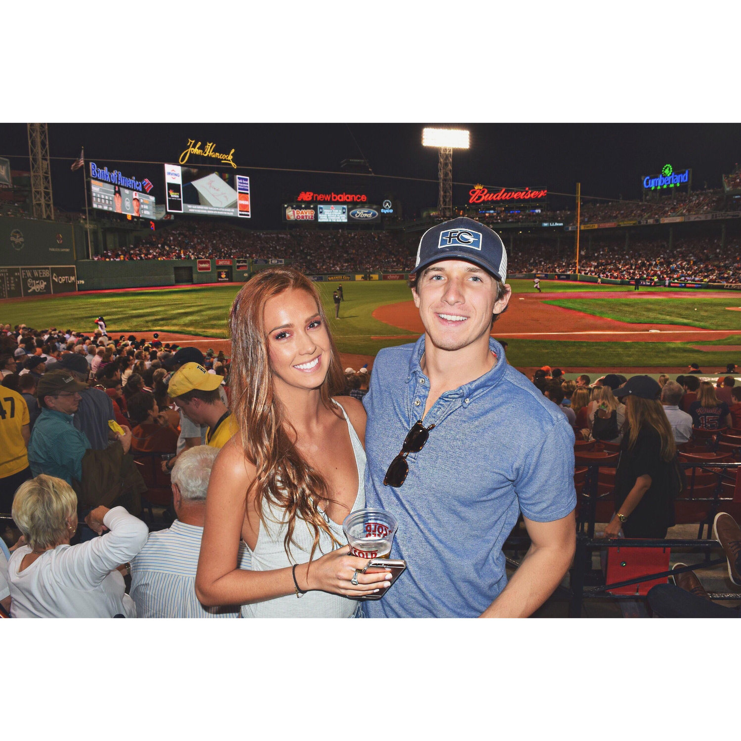 Emma and Keyan's first redsox game.