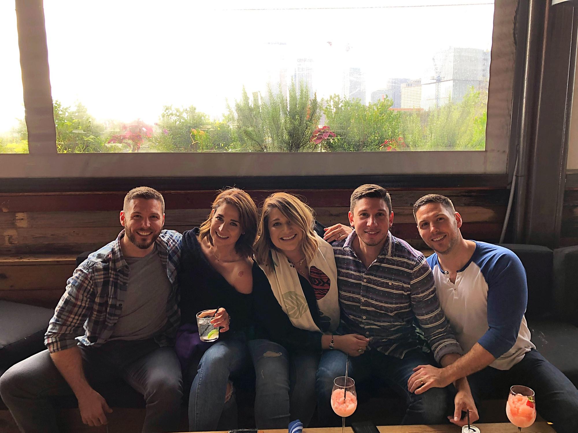 Robert's best friends visit Dallas