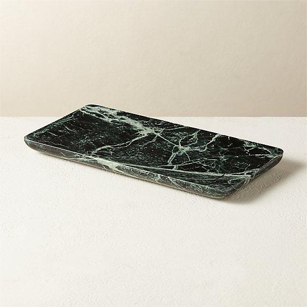 Jules Green Marble Tank Tray