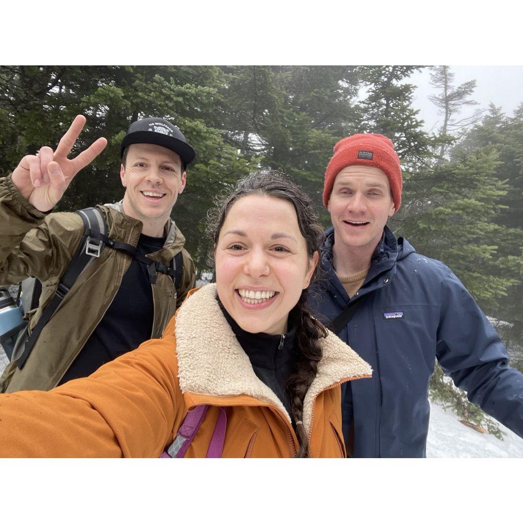 I had no idea what these guys had planned. Slide Mtn. peak