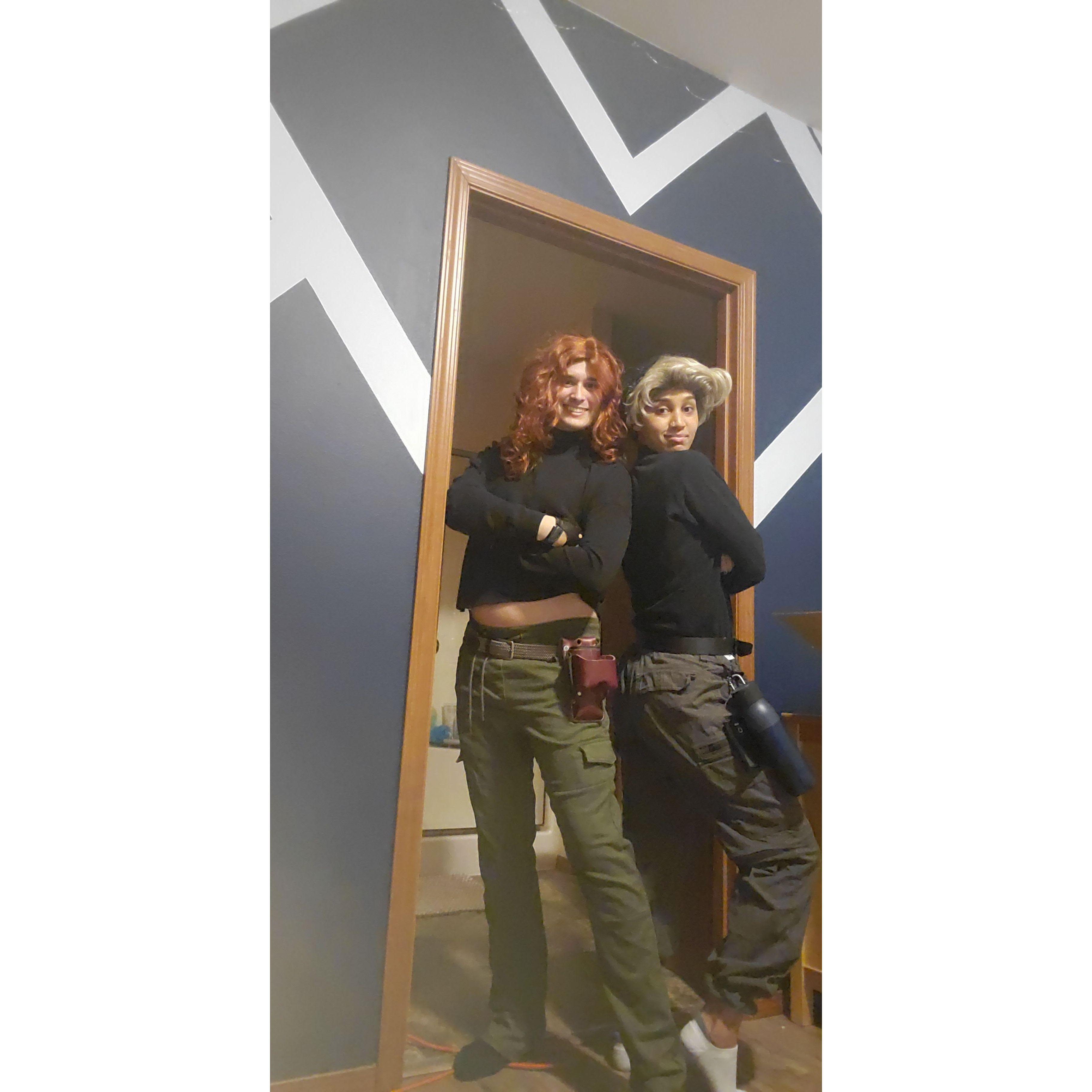 Our gender-bent last-minute Kim Possible and Ron Stoppable Halloween costumes 2022