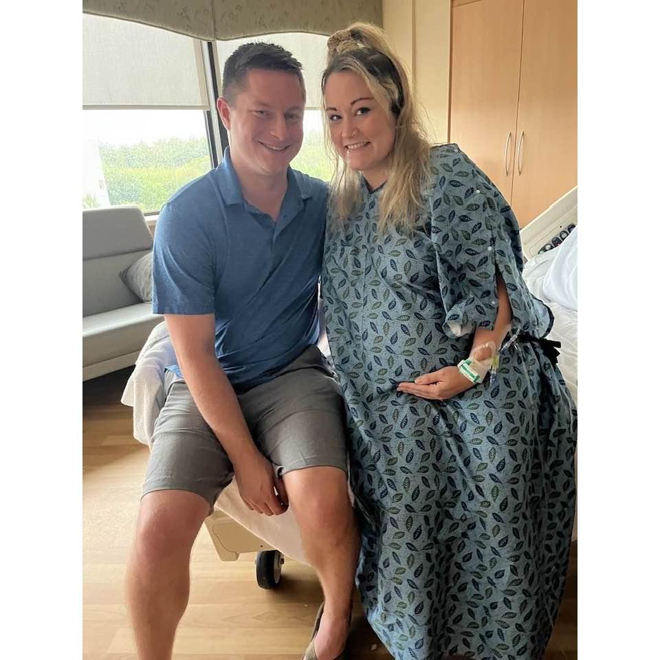 An hour before we welcomed Mr. Rory into the world!
