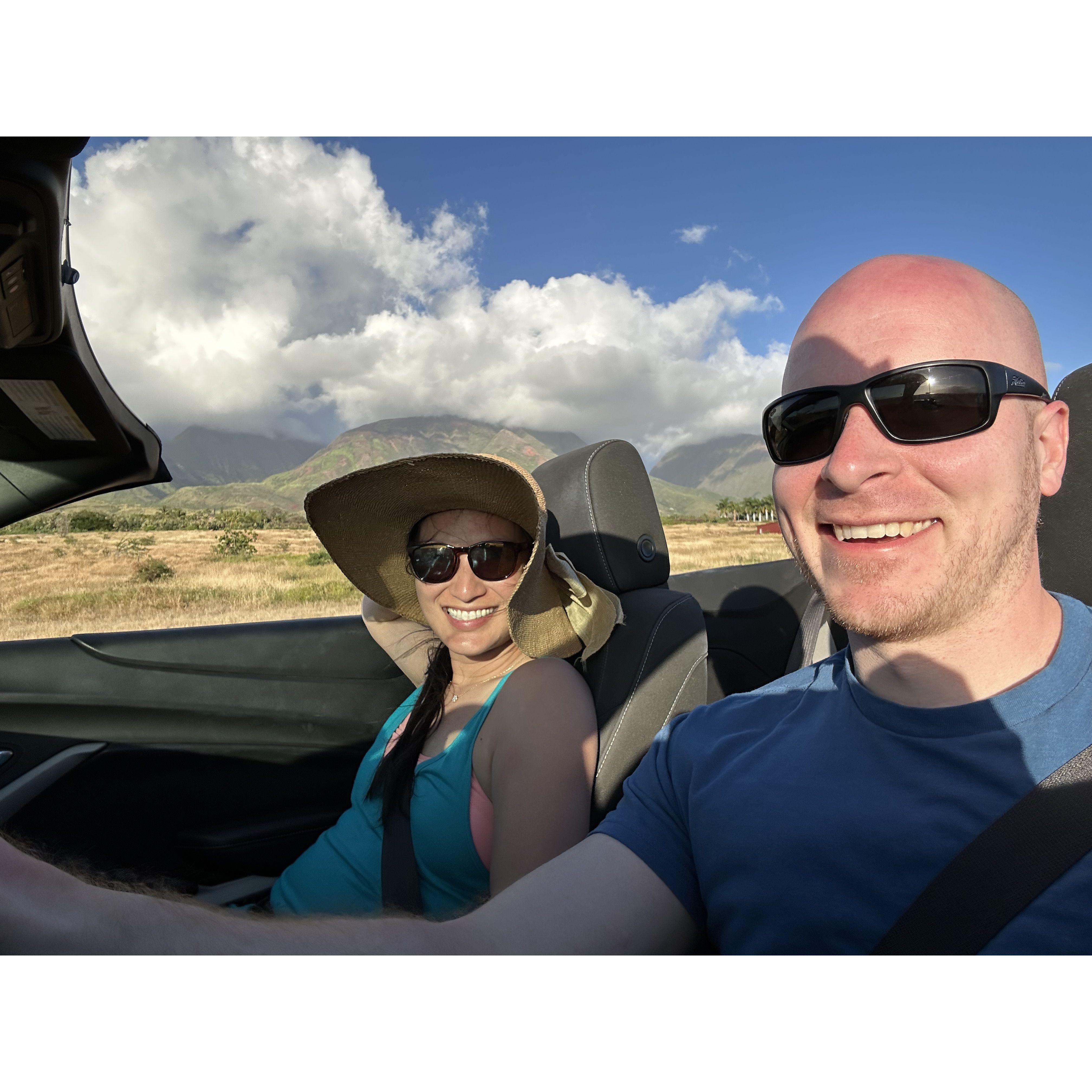 Maui with the top down