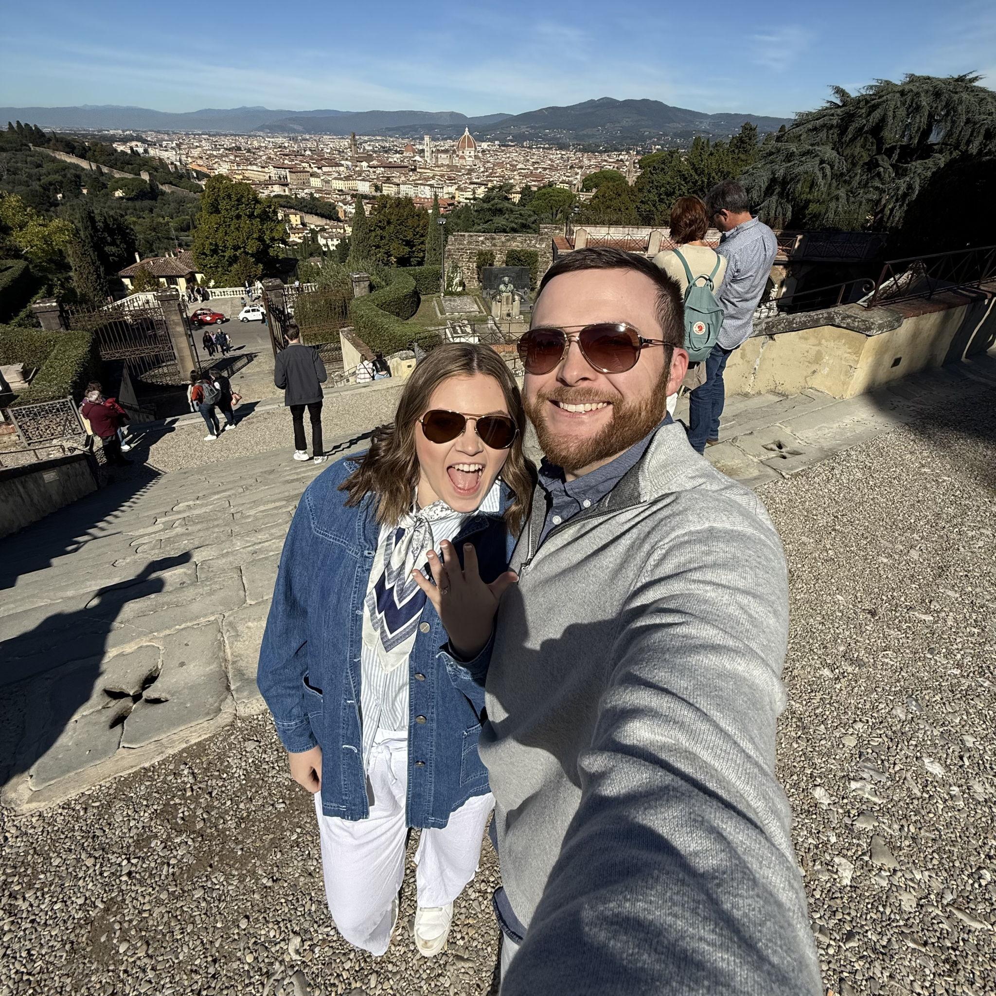 Where Jackson proposed (but in the day time) - Florence, Italy