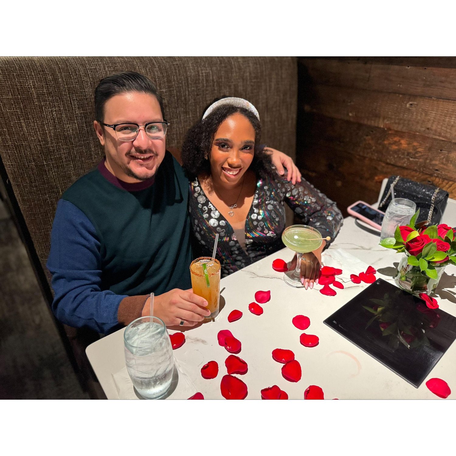 Celebrating our 1 year anniversary at the Melting Pot. December 4, 2023