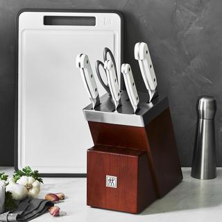 Pro Le Blanc 7-Piece Self Sharpening Knife Block Set