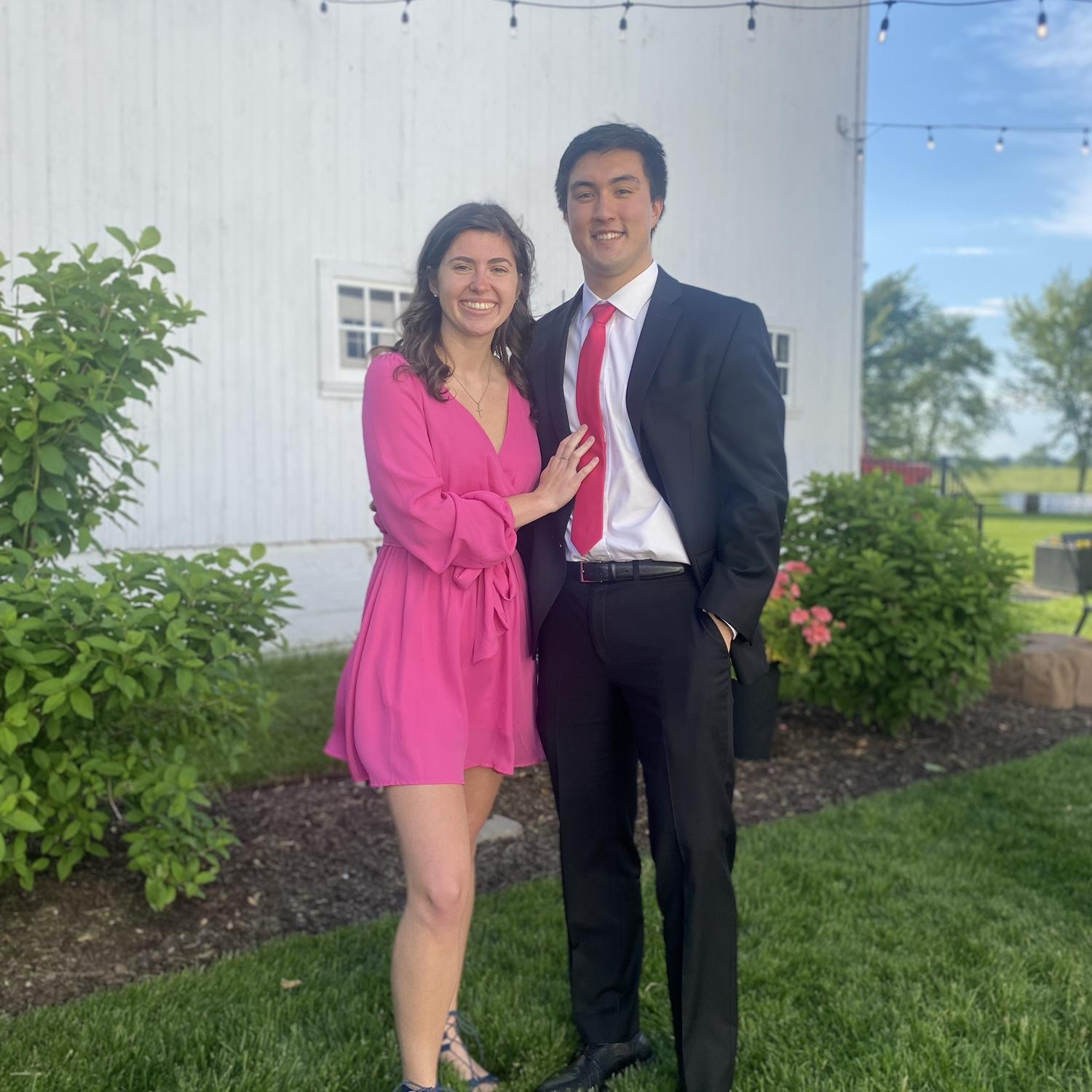 June 2022 - Francis and Kendall's first time attending a wedding together!