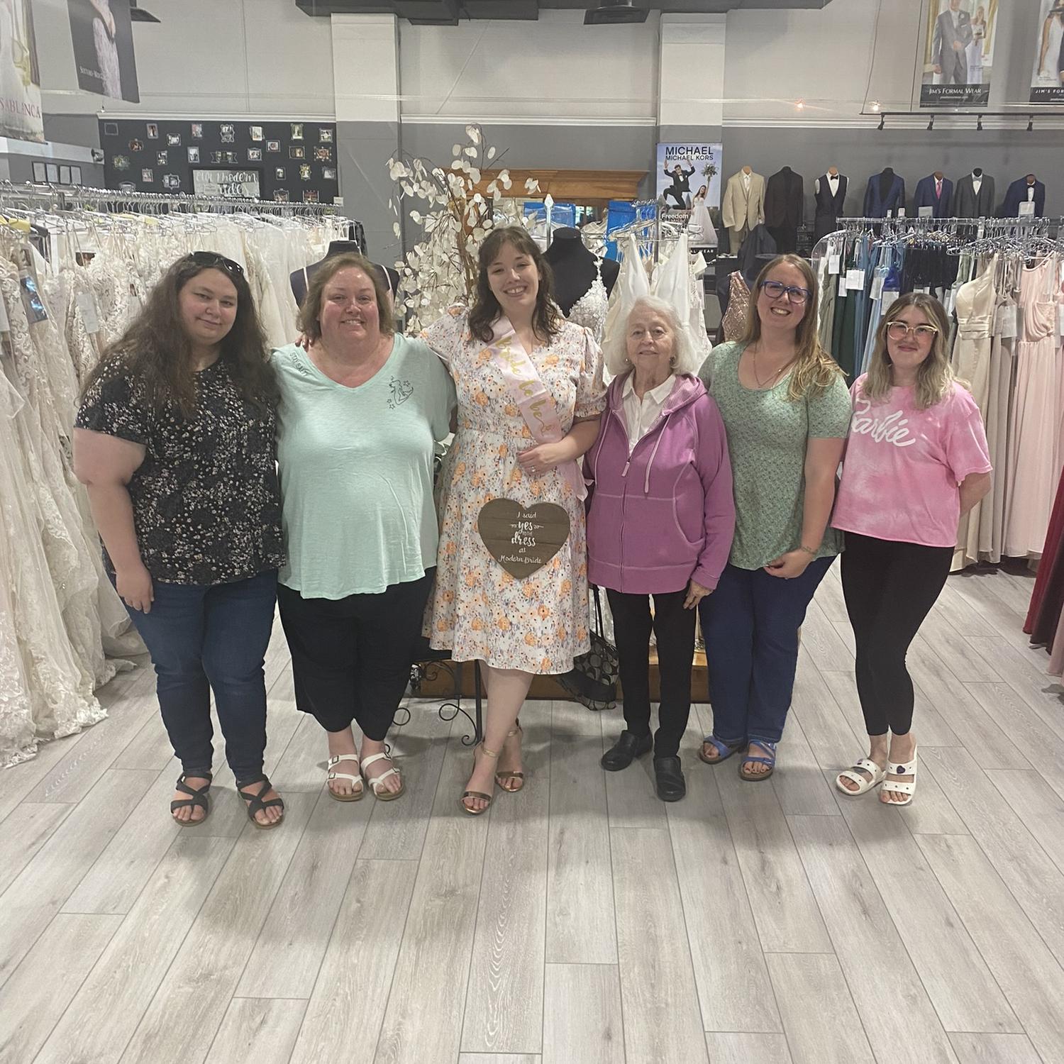 Danielle said yes to her dream wedding dress!