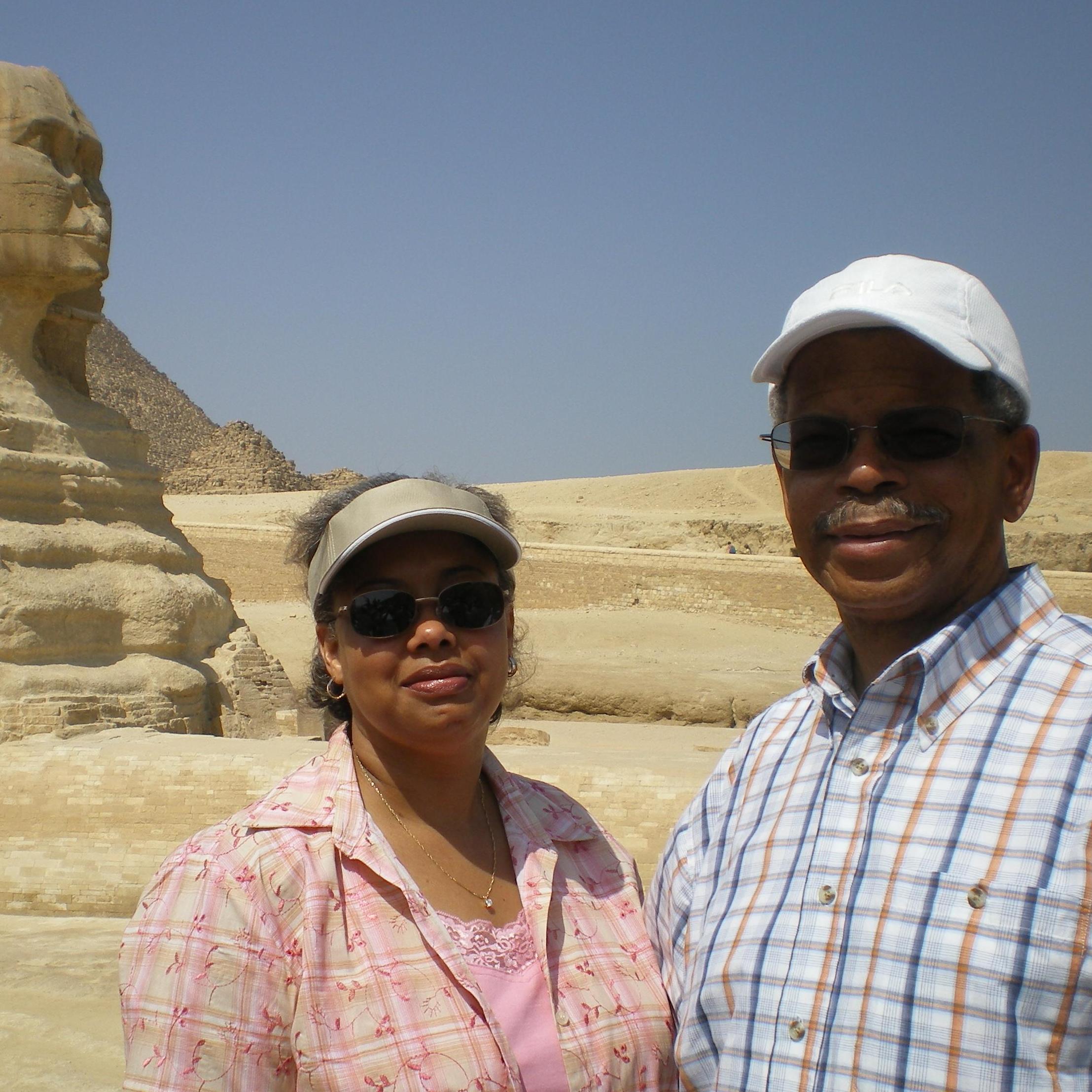 The Pyramids in Cairo.