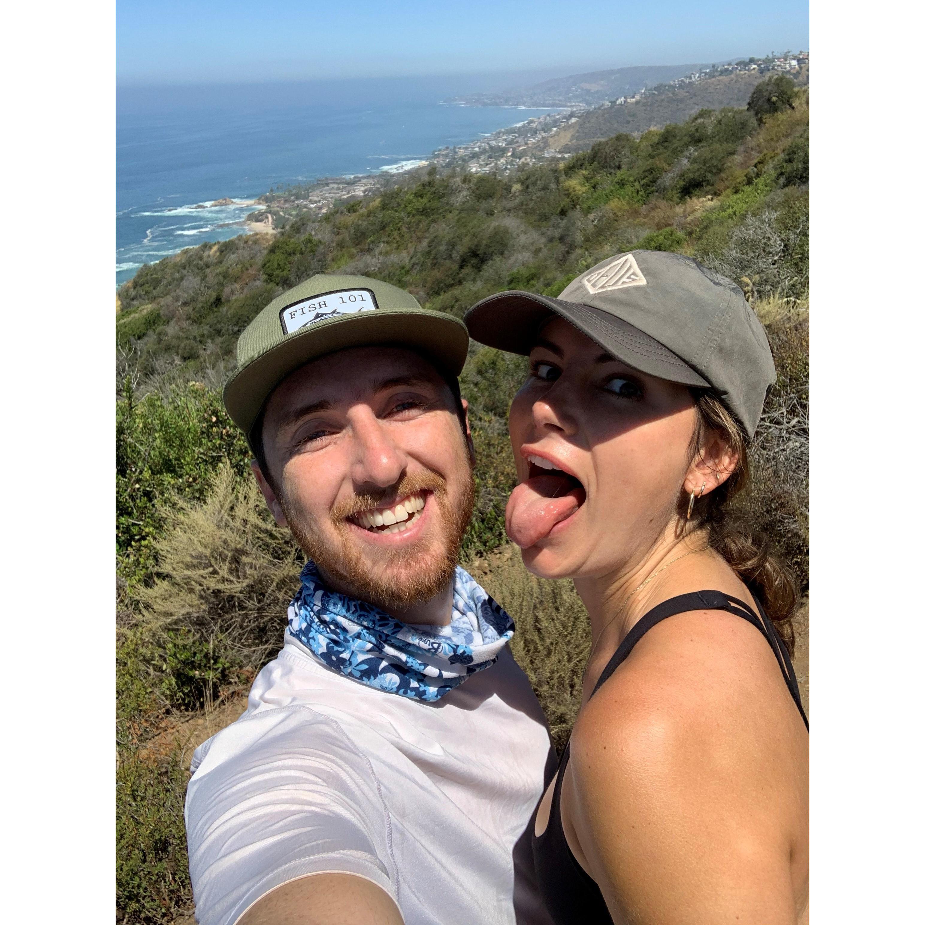 You can find us hiking the local mountains around LA on weekend mornings