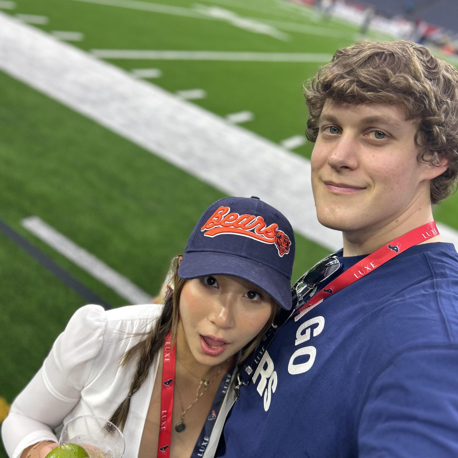 Sept 2024 - Houston, TX //
Texans vs. Bears game! Chad was so stoked to see his favourite team in the world with VIP tickets. As usual, they lost.