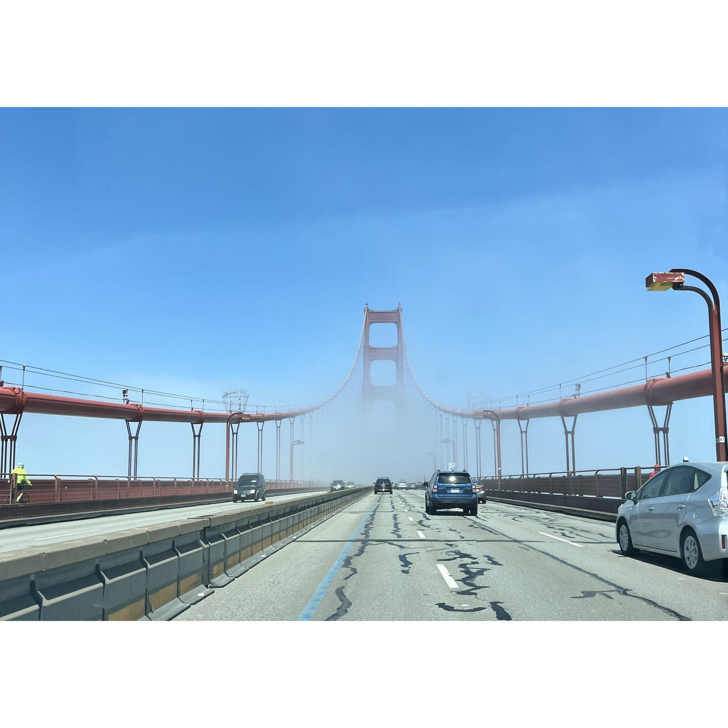 We affectionately refer to coastal fog as Karl the Fog (or Karla the Fog). Karl has his own Twitter account.