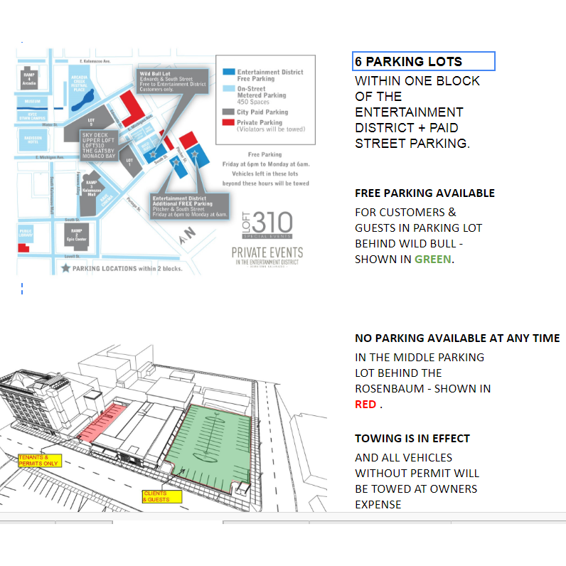 Parking availability!