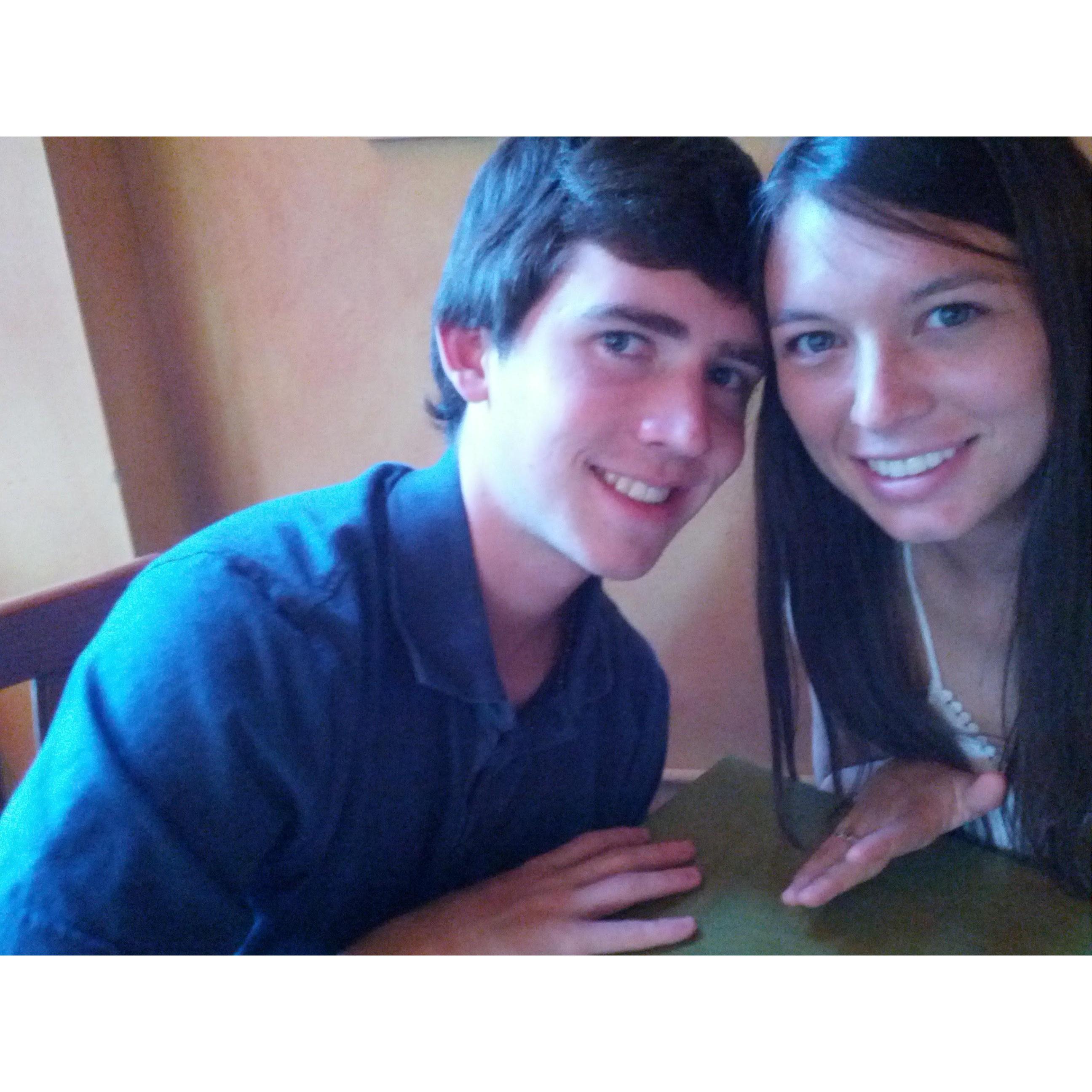 Happy One Year - we ate at an Italian restaurant in Seattle
July 2013