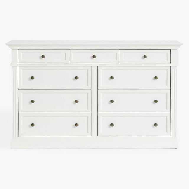 Livingston 9-Drawer Wide Dresser, Montauk White