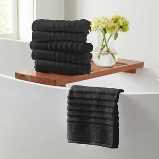 Karina 6-Piece Combed Cotton Bath Towel Set