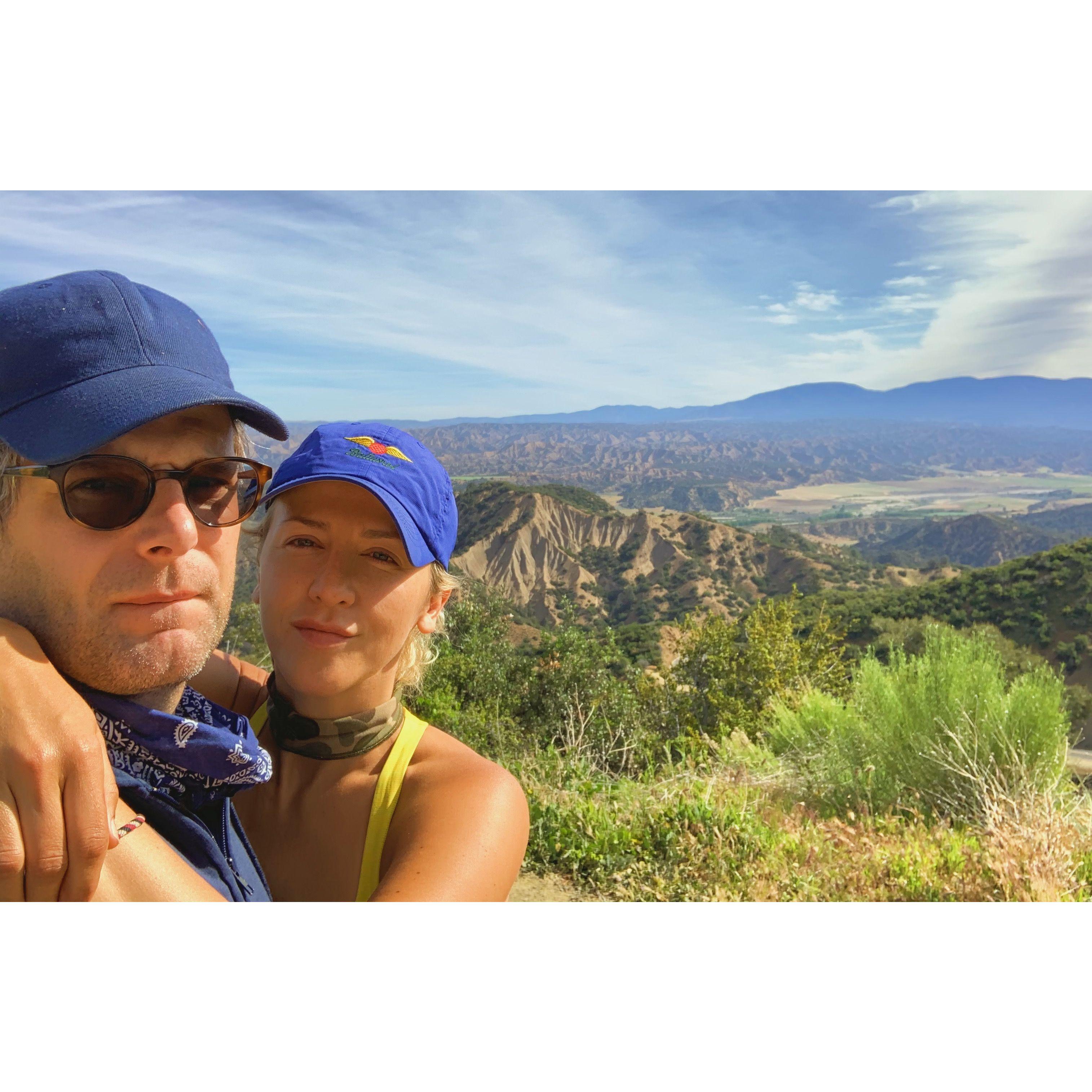 Our first camping trip in Malibu during the pandemic.