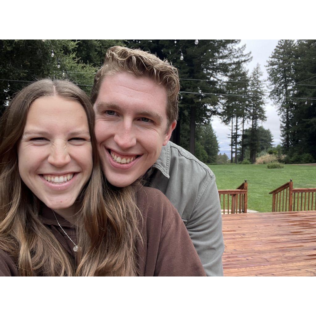 When we toured our venue for the first time and loved it!
