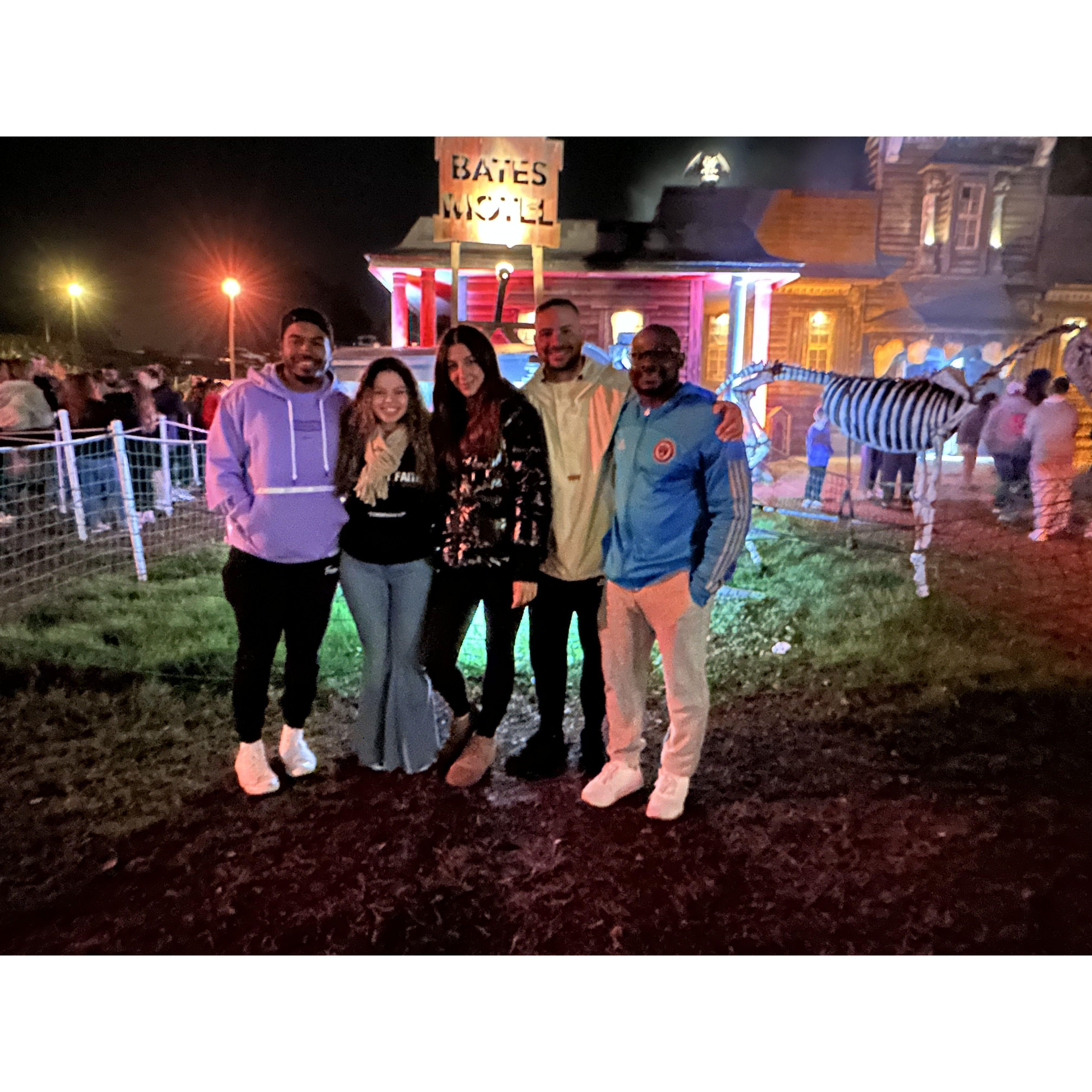 I was out on a school night, that was the scariest part. BUT the haunted attractions were very spooky.