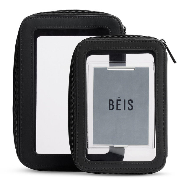 BÉIS The in Flight Cosmetic Case in Black