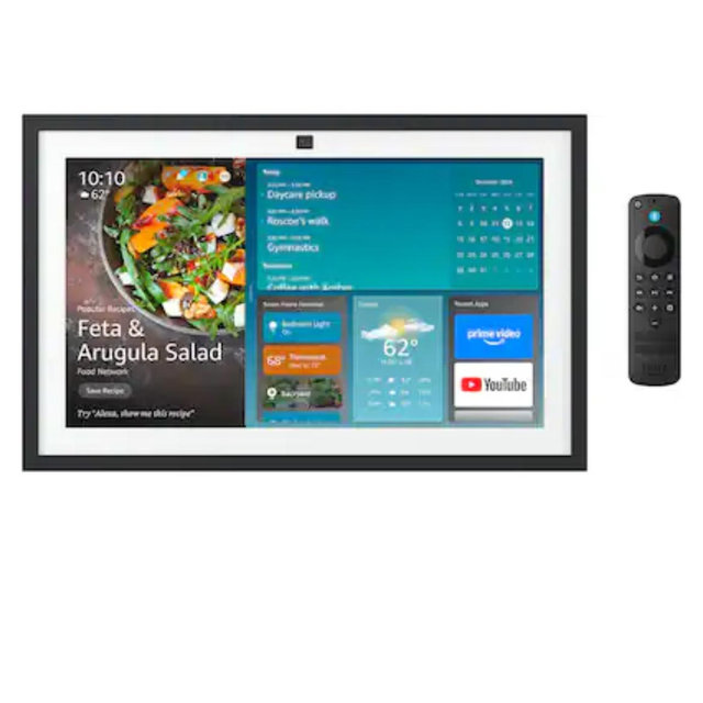 Amazon - Echo Show 15 Full HD 15.6" smart display for home organization, with built-in Fire TV and Alexa - Black
