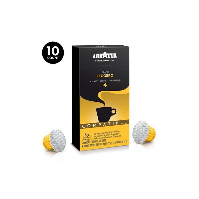 Lavazza Leggero Dark Roast Dark Roast Nespresso Compatible Capsules - 10ct